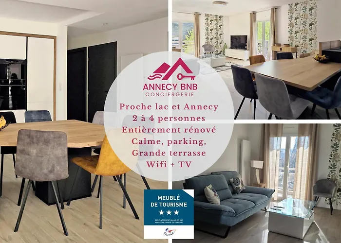 L\'Harmonie, Appartement 2 Chambres Proche Du Lac, Calme Et Lumineux